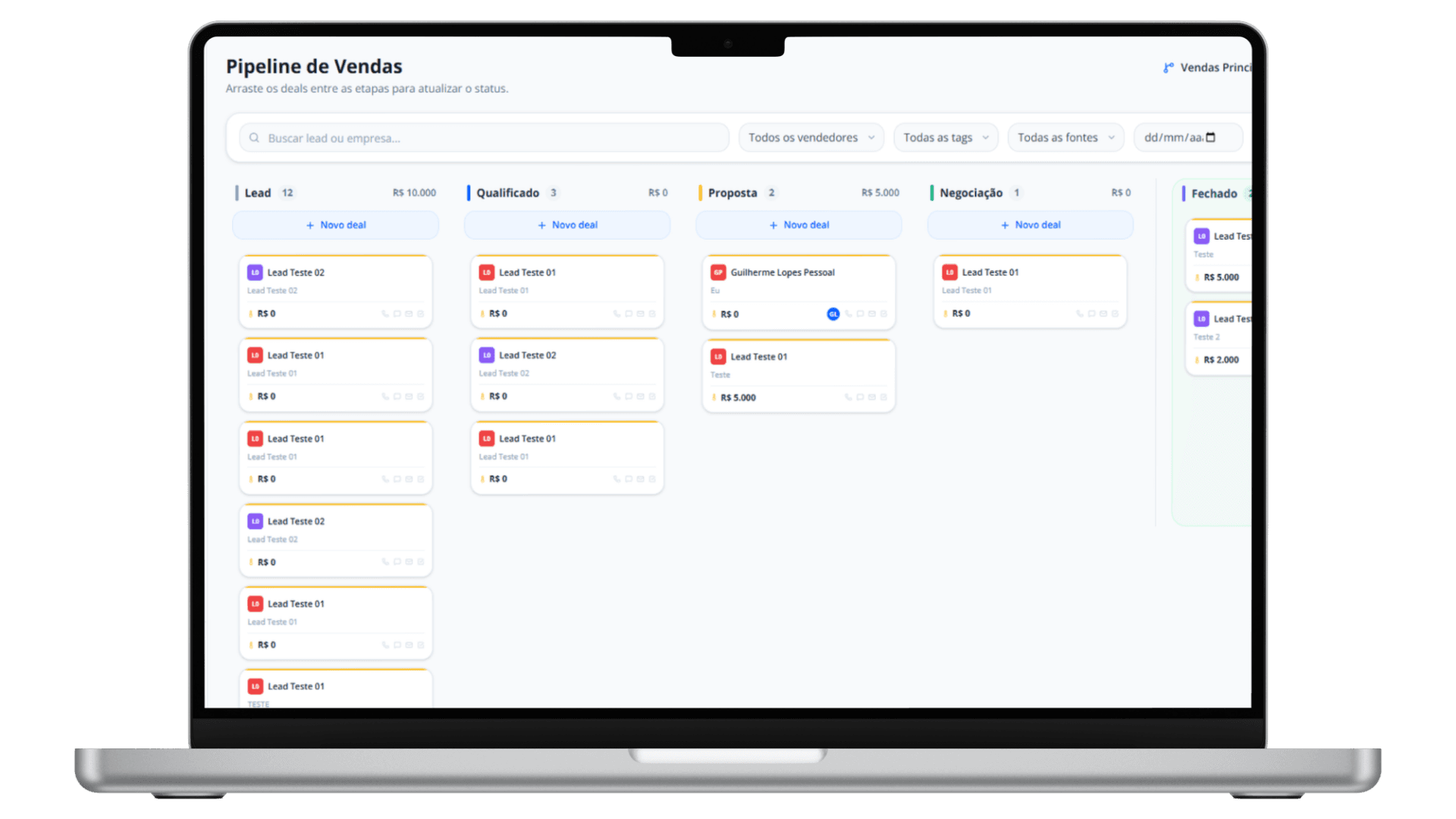 Screenshot — Builder de Automações
